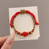 Pulsera de Hilo Rojo de Bebé de Dibujos Animados 2026 Nuevo Estilo Bendición Pequeño Zongzi Pulsera Estilo Chino Festival del Bote del Dragón Hilo de Cinco Colores Ajustable Venta al por Mayor