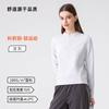 Camisa Básica de Veludo com Meio Zíper Outono/Inverno para Mulheres, Top Esportivo de Camada de Ar com Manga Longa, Camiseta Feminina com Gola Henley Aquecida