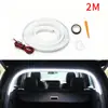 Luz Ambiental para Maletero de Coche Tira de Luces LED de Silicona Decorativa a Bordo para Maletero Delantero y Trasero