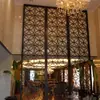 Decoração de Hotel Divisória de Tela de Ferro Forjado Tela Decorativa de Ferro Forjado Peça de Flor Formato de Salão Chinês