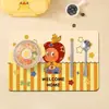 Jogos Americanos Domésticos Infantis Desenho Animado, Tapetes de Couro para Mesa para Alunos do Ensino Fundamental, Laváveis e Resistentes a Manchas, Jogos Americanos para Mesa de Refeição Escolar Disponíveis para Atacado