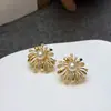 Hermosos y Deslumbrantes Pendientes de Perla con Fuegos Artificiales de Circonita para Mujer, Lujo Ligero, Gama Alta, de Moda, Tendencia, Versátiles