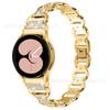 Adequado para pulseira inteligente Samsung watch5 galaxy watch 4 pulseira de relógio de metal com incrustação de diamante oval