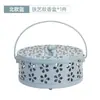 Suporte para Espiral de Mosquito para Uso Doméstico, Bandeja de Ferro para Espiral de Mosquito com Tampa, À Prova de Fogo e Anti-Queimadura, Incensário Criativo Indoor para Espirais de Mosquito
