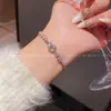 Pulsera de Perlas con Cuentas Popular en Internet para Niñas, Lujo Ligero, Temperamento de Alta Gama, Pulsera Ojo de Gato, Nueva Joyería de Mano al Por Mayor