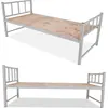 Equipe de obra adulto beliche de ferro cama de campus dormitório estudantil cama com prateleira alta e baixa cama de tubo quadrado fabricante de cama de ferro