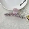 O novo gigante pode agarrar clipe de fixação de ácido acético super grande clipe de tubarão volume de cabelo parte de trás da cabeça enrolar cabelo alta sensação clipe de flor de diamante