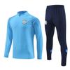 Conjunto de Uniforme de Futebol de Clube, Roupa Casual Esportiva de Outono e Inverno, Roupas de Treinamento para Competição Fitness Masculino e Feminino com Estampa