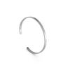 Una generación de comercio exterior Europa y Estados Unidos transfronterizo simple pulsera lisa de 4 mm letras pulsera de acero inoxidable para hombres y mujeres