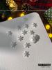 Enfeites de unha de floco de neve de natal, liga de ouro e prata, diamante, luz de flash requintada, ornamentos de armadura de luxo para uso no atacado