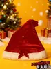 Fin de Temporada Sombrero de Peluche Navideño con Lazo Rojo Nuevo Año para Mujer Sombrero Navideño Cálido Rojo Accesorios Sexy Cos