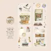 Poesia Açucarada Fita Pet Transfronteiriça Cor Clara Série Temporal Fosca Estilo Pastoral Material de Decoração para Diário Adesivos Reutilizáveis 6 Designs