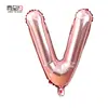 Globos de Papel de Aluminio de 16 Pulgadas, Números Dorados Rosados 0-9, Letras A-Z, Globos para Fiesta de Cumpleaños, Suministros, Decoración, Arreglo