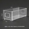 Caixa de Armazenamento Transparente de Acrílico para Animais de Estimação de Mesa Longa Estreita para Miudezas Papelaria Meias Armazenamento de Objetos Pequenos