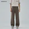 Pantalones Casuales Transfronterizos APO para Hombre de Algodón Lyocell Verano Finos de Alta Gama Sueltos Rectos Versátiles Adelgazantes Largos
