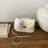 Bolso de Mano Cuadrado Pequeño Elegante de Alta Apariencia para Mujer Modelo Nuevo 2026 Bolso de Cadena Acolchado Bolso de Hombro Cruzado de Moda para Viajes