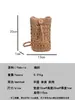 Bolso Bandolera de Moda Simple y Tendencia del Fabricante Bolso Tejido a Mano de Paja Versátil para Mujer Bolso para Teléfono Móvil Venta al por Mayor