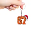 Colgante Plano Personalizado Forma de Bola 2D6767 Colgante de Llavero Decoración Navideña Acrílico Estilo Simple Transfronterizo Otro