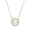 [Acero de Titanio Chapado en Oro Real] Corazón Latiente Coreano Simple Ciervo Tiene Tu Collar Agitar Tono con Accesorios Femenino 520