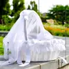Suprimentos para Casamento Novo Cesta de Flores para Noiva Branco Estilo Ocidental Cesta para Flores de Daminha de Honra Madrinha Cesta de Flores de Mão para Casamento