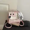 Bolsa Feminina Transfronteiriça Nova Estampa de Cachorrinho Desenho Animado Influenciador da Internet Mochila Estilo Universitário Menina Estrela Bolsa de Mão Bolsa de Ombro