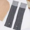 Calcetines Caídos Y2K Chica Picante JK Calcetines para Pantorrilla Mujer Otoño Invierno Tejidos de Tubo Largo Bloques de Color Botón Moldeadores de Pierna Calentadores