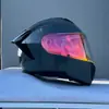 Casco Abierto de Motocicleta Ff Casco de Motocicleta de Media Temporada con Doble Lente Casco Integral de Motocicleta para Hombre y Mujer Vehículo Eléctrico