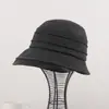 Chapéu de pescador retrô marrom estilo japonês para outono e inverno para mulheres, modelo novo que faz o rosto parecer menor, chapéu bucket versátil para cabeças grandes, chapéu de artista da moda