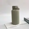 Tetera Espacial Transfronteriza Tetera Deportiva Taza de Vacío de Acero Inoxidable 304 Tetera de Viaje de Boca Grande Estilo Americano para Montañismo al Aire Libre