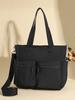 Bolsa Tote Casual de Tela de Nailon de Gran Capacidad, Bolso de Hombro Único para Axila, Bolso de Mano, Estilo Japonés y Coreano, Moderno, Multifuncional, Bandolera