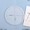Molde de Resina de Cristal DIY Amapola Divertido Soporte de Exhibición Redondo Molde de Silicona para Dados Runas Letras