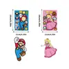 Pegatinas Transfronterizas de Super Mario Pegatinas de Dibujos Animados para Niños Pegatinas de Juego Animado Personalización de Papelería Linda para Manualidades
