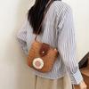 Nova Bolsa de Celular de Palha da Moda, Casual, Simples, Fresca, Bolsa de Ombro Vertical, Bolsa Transversal para Viagem e Deslocamento
