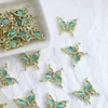 Acessórios Vintage Liga Gato Olho Borboleta Vazados com Diamantes Pingente de Borboleta DIY Grampo de Cabelo Artesanal Acessórios para Pulseira Materiais
