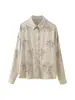 Traje casual para mujer de comercio exterior transfronterizo marca Z ZA: camisa bordada con cuentas + pantalones bordados con cuentas