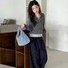 Conjunto de Dos Piezas para Niña Estilo Coreano Nuevo Primavera y Otoño 2026: Conjunto Casual de Primavera con Top Estampado Floral y Pantalones de Pierna Ancha