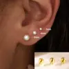 Pendientes de Mini Estrella de Mar y Mariposa con Baño de Oro Real de Latón Caliente Transfronterizos Europeos y Americanos para Mujer Pendientes de Lujo Ligero de Nicho