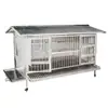 Gallinero de Acero Inoxidable para Uso Doméstico, Jaula Grande para Aves de Corral al Aire Libre con Limpieza Automática de Excrementos y Recolección de Huevos