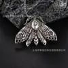 Timini Europea y Americana Venta Caliente Colgante Collar Calavera de Polilla Personalidad Retro Accesorios Joyería Collar de Polilla para Hombres