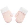 Amazon 6 Color Spot Outono/Inverno Luvas Infantis Quentes Malha Jacquard Simples Capa de Dedo Luvas de Lã Engrossadas