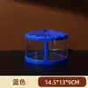 Celebridad en línea Tailandia cubo de bloques de construcción pecera escritorio de oficina pecera de paisaje creativo puesto de pecera Mini pecera pequeña de medusas