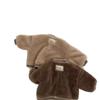 Chaqueta de Béisbol Gruesa Estilo Coreano Ins con Forro de Felpa y Mangas Largas de Lana de Cordero para Niños, Ropa Cálida de Otoño e Invierno para Niños y Niñas