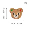 Parches bordados de dibujos animados personalizados con animalitos lindos para decoración de ropa, bolsos, calcetines y abrigos
