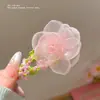Vibras Pastorales de Principios de Primavera, Pinzas para el Cabello con Flores Súper de Hada y Elegantes para Niñas, Flequillo Dulce de Malla, Pinza Lateral BB para Niña