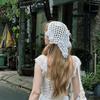 Comercio Exterior Amazon Transfronterizo Nuevo Estilo Encaje de Flores Crochet Hecho a Mano Bufanda Triangular Moda Primavera Verano Pañuelo Versátil