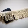 Lace de Borla de Algodón Doble Cara Beige Personalizado 11 cm Venta al por Mayor Sombrilla Solar para Exteriores Accesorios Decorativos de Cuero