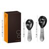 Cuchara medidora de café en polvo de acero inoxidable 304 con escala, herramienta para hornear de 30 ml y 15 ml, ideal para medir granos de café.