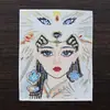 Pintura Thangka Dorada Semi-Pintada a Mano al por Mayor Núcleo Zorro Hada Zorro de Nueve Colas Changming Vida Pasada y Vida Presente Lienzo Thangka Se Puede Personalizar