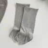 Meias de Cor Sólida Finas Meia-Pé Estilo Coreano Estilo Ins Cobertura para Pés Borda Enrolada Cobertura para Pernas Ultrafina Algodão Preto