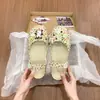 Sapatos de Verão para Exterior para Mulheres, Sandálias Fofas Estilo Ballet Antiderrapantes de Eva Pinguim de Uso Duplo para Meninas